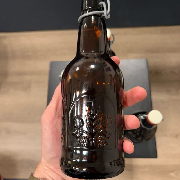 Vintage Grolsch Amber Brown Beer Bottles with SwingTop Lids Excellent Condition - Picture 4 of 8